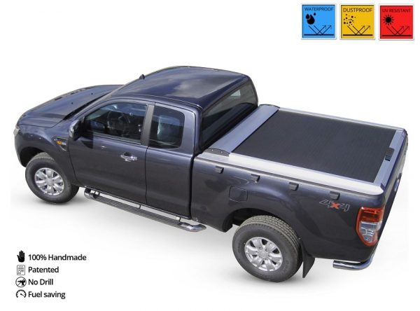 Laderaumabdeckung - Rollverdeck für MAZDA B2500 B2600 space cab 1998-2007 SOT 1303 Aluminium eloxiert