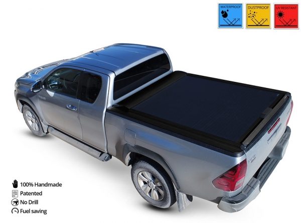 Laderaumabdeckung - Rollverdeck für Toyota Hilux REVO 2016+ Space Cab SOT 1317 black matt
