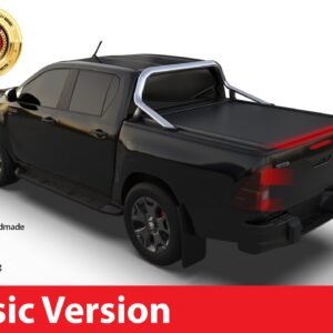 Tessera Roll+ Laderaumabdeckung “Basic” für Toyota Hilux Revo 2016+ mit OEM Überrolbügel D/C TESS 14161 ROLL black matt