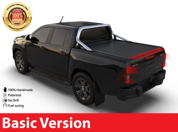 Tessera Roll+ Laderaumabdeckung “Basic” für Toyota Hilux Revo 2016+ mit OEM Überrolbügel D/C TESS 14161 ROLL black matt