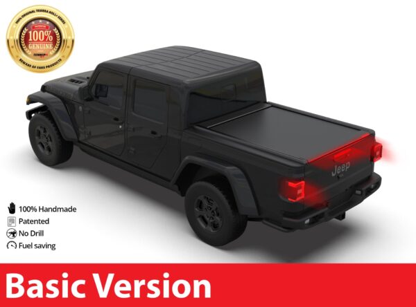 Tessera Roll+ Laderaumabdeckung “Basic” für Jeep Gladiator D/C Double Cab 2023+ TESS 1422 ROLL black matt