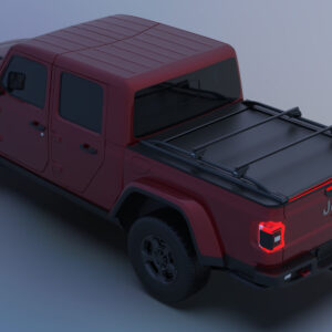Tessera Roll+ Laderaumabdeckung "Basic" für Jeep Gladiator D/C Double Cab 2023+ TESS 1422 ROLL black matt