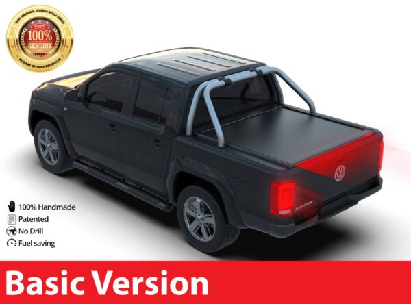 Tessera Roll+ Laderaumabdeckung “Basic” für Volkswagen Amarok mit OEM Überrollbügel D/C TESS 1401 ROLL black matt