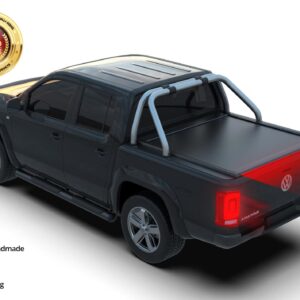 Tessera Roll+ Laderaumabdeckung "Basic" für Volkswagen Amarok mit OEM Überrollbügel D/C TESS 1401 ROLL black matt