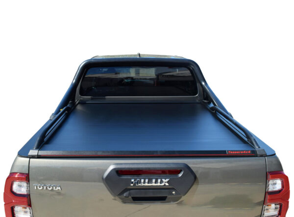 Laderaumabdeckung Rollverdeck Tessera SE manuell für Toyota Hilux Revo 2016+ mit OEM Überrollbügel D/C TESS 15161 SE black matt