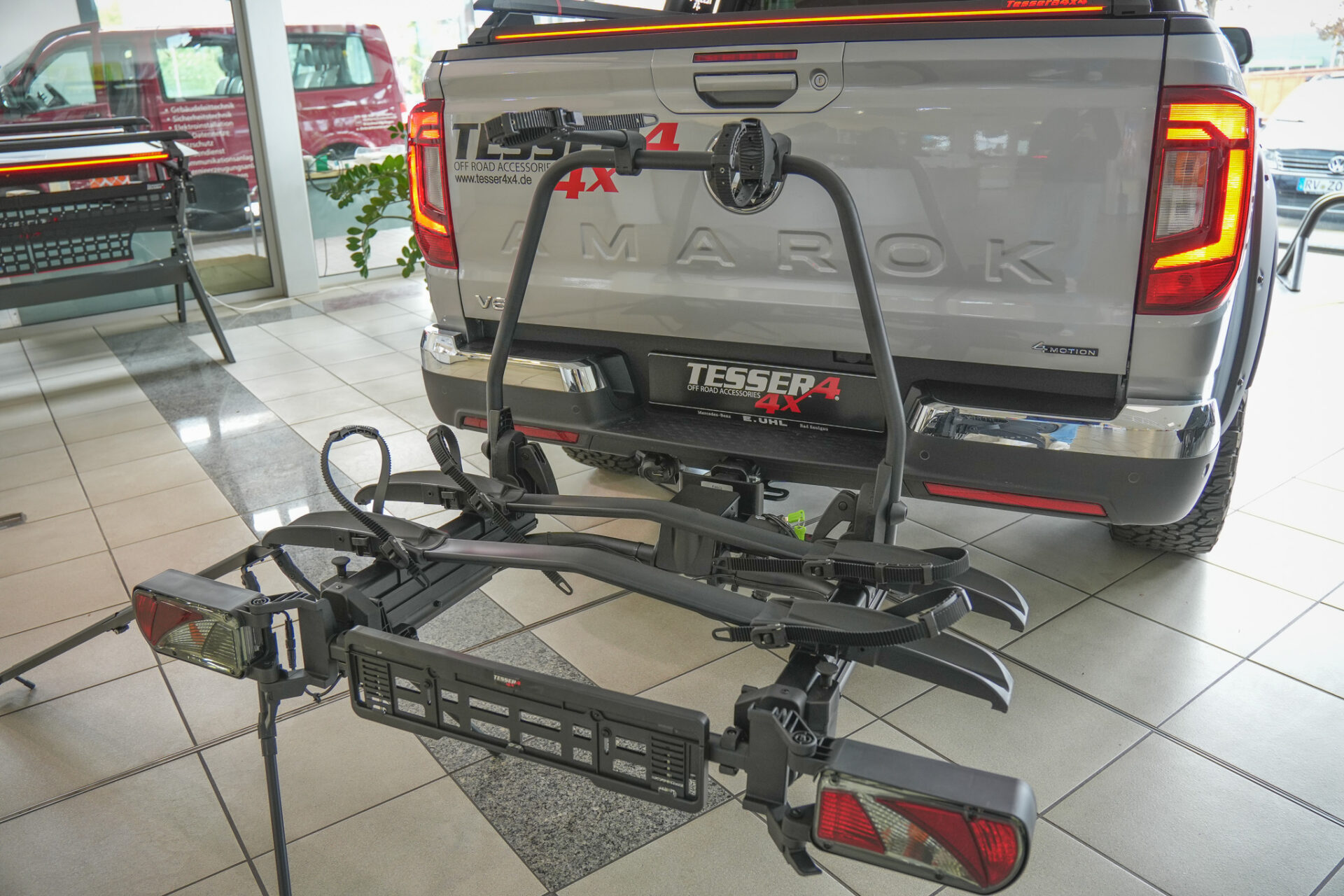 E-bike - bicicletta portabiciclette gancio traino estensibile per 2 biciclette per tutte le auto con gancio di traino - immagine 4