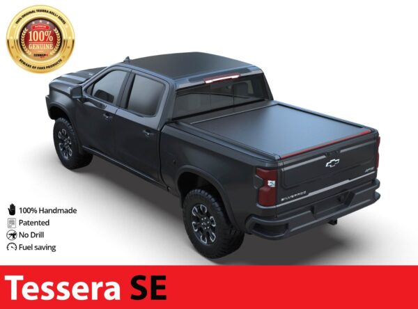 Laderaumabdeckung Rollverdeck Tessera SE manuell für Chevrolet Silverado 2023+ D/C TESS 1525 SE black matt