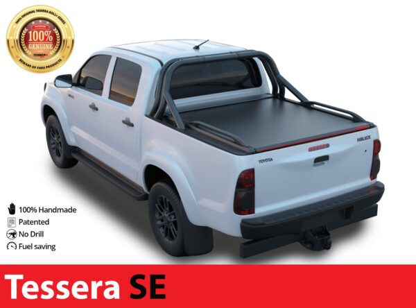 Laderaumabdeckung Rollverdeck Tessera SE manuell für Toyota Hilux (Vigo) '03-2005->'06-2016 D/C TESS 150 SE black matt