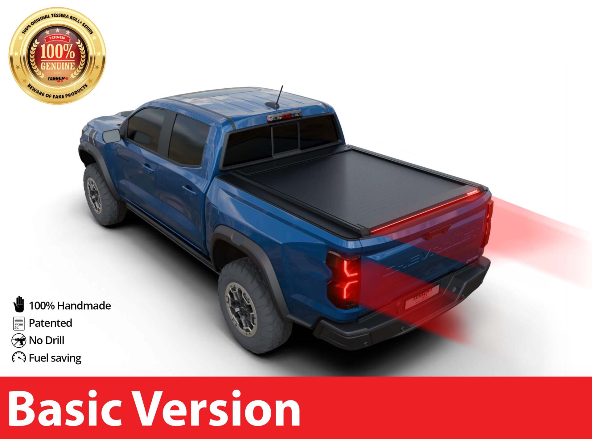 chevrolet_colorado_basic_version Tessera Roll+ Laderaumabdeckung Rollverdeck manuell "Basic" für Chevrolet Colorado 2023+ short box crew cab