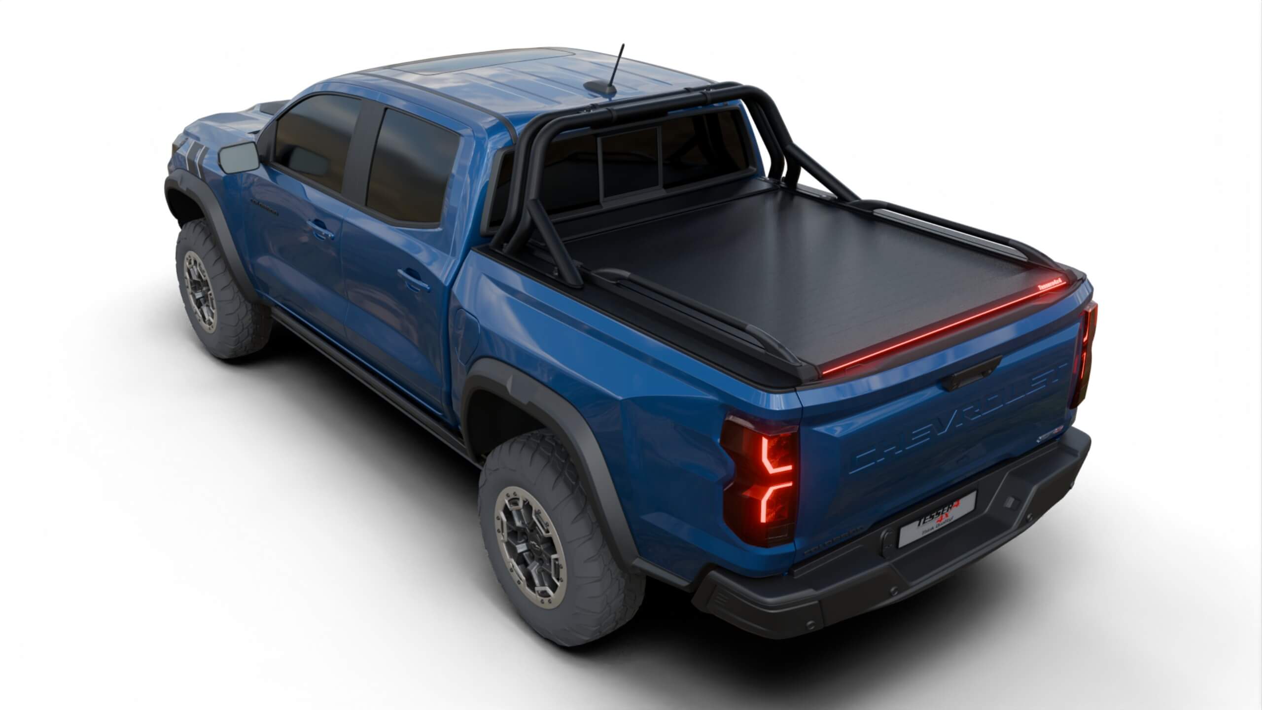 colorado_4071_kou105_cover Tessera Roll+ Laderaumabdeckung Rollverdeck manuell "Basic" für Chevrolet Colorado 2023+ short box crew cab