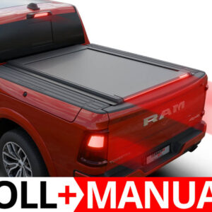 essera Roll+ Laderaumabdeckung Rollverdeck manuell "Basic" für Dodge RAM RamBox 2019+ Short Bed 5.7' feet (1500, 1500 TRX & 1500 CLASSIC) D/C TESS 14240 ROLL black matt