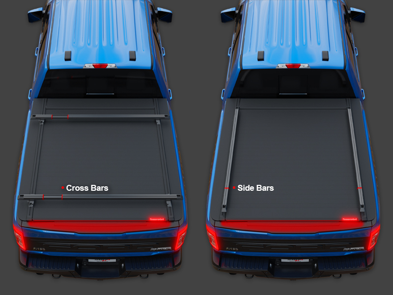 Tessera Bar+ 2in1 Dachträger Reling BAR002US black matt für USA Pickup Tessera Bar+ 2in1 Dachträger Reling BAR002US black matt für USA Pickup