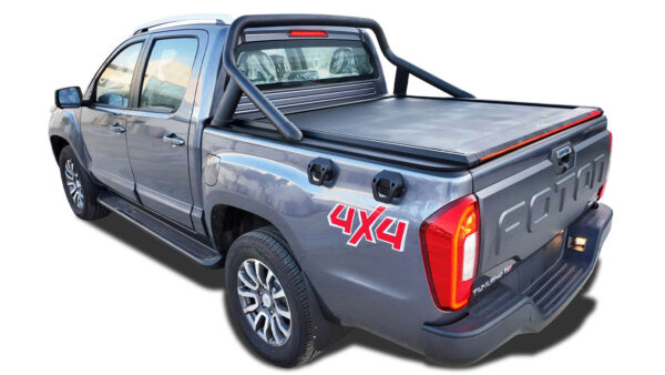 Tessera Roll+ Laderaumabdeckung Rollverdeck manuell "Basic" für Foton Tunland G7 2019+  mit OEM Rollbar TESS 14401 ROLL black matt