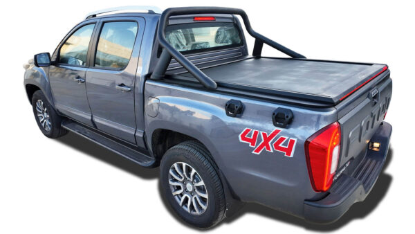 Tessera Roll+ Laderaumabdeckung Rollverdeck manuell "Basic" für Foton Tunland G7 2019+  mit OEM Rollbar TESS 14401 ROLL black matt