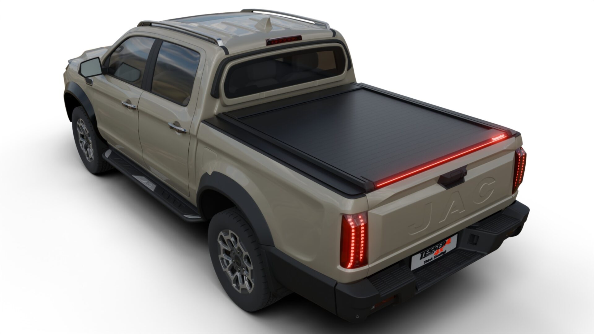 jac_t9_cover Tessera Roll+ Laderaumabdeckung Rollverdeck "Basic" manuell für Jac T9 EV 2025+ DC (Double cab)