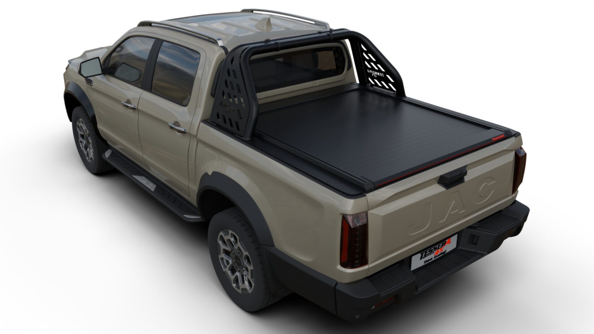 jac_t9_cover_407_army_se Laderaumabdeckung Rollverdeck Tessera SE manuell für Jac T9 EV D/C TESS 1544 SE black matt