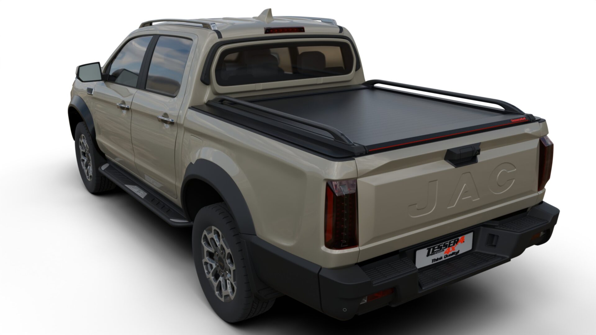 jac_t9_rear_left_kou150_se Laderaumabdeckung Rollverdeck Tessera SE manuell für Jac T9 EV D/C TESS 1544 SE black matt