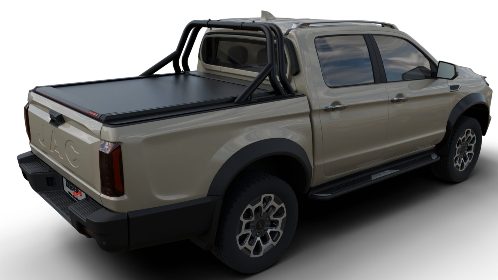 jac_t9_rear_right_4071_se Laderaumabdeckung Rollverdeck Tessera SE manuell für Jac T9 EV D/C TESS 1544 SE black matt