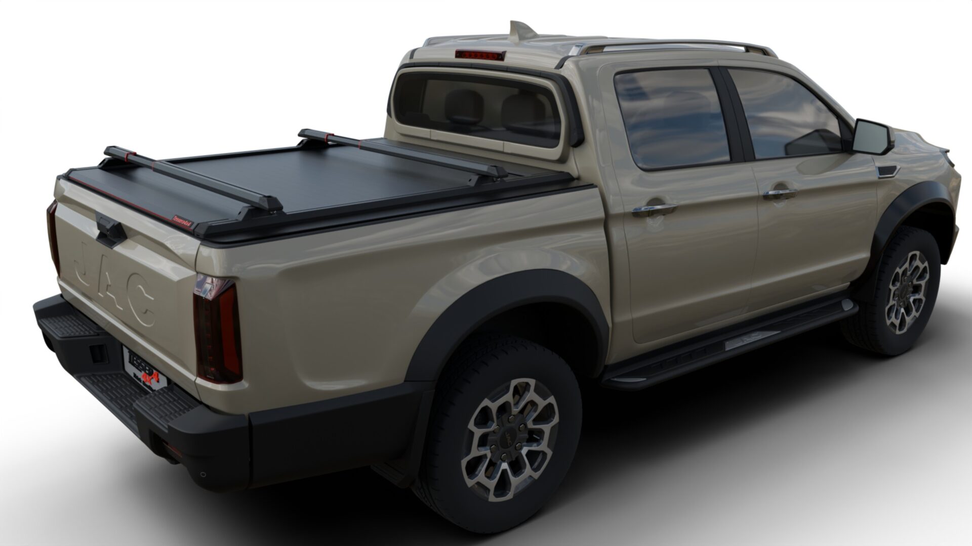 jac_t9_rear_right_bar_se Laderaumabdeckung Rollverdeck Tessera SE manuell für Jac T9 EV D/C TESS 1544 SE black matt