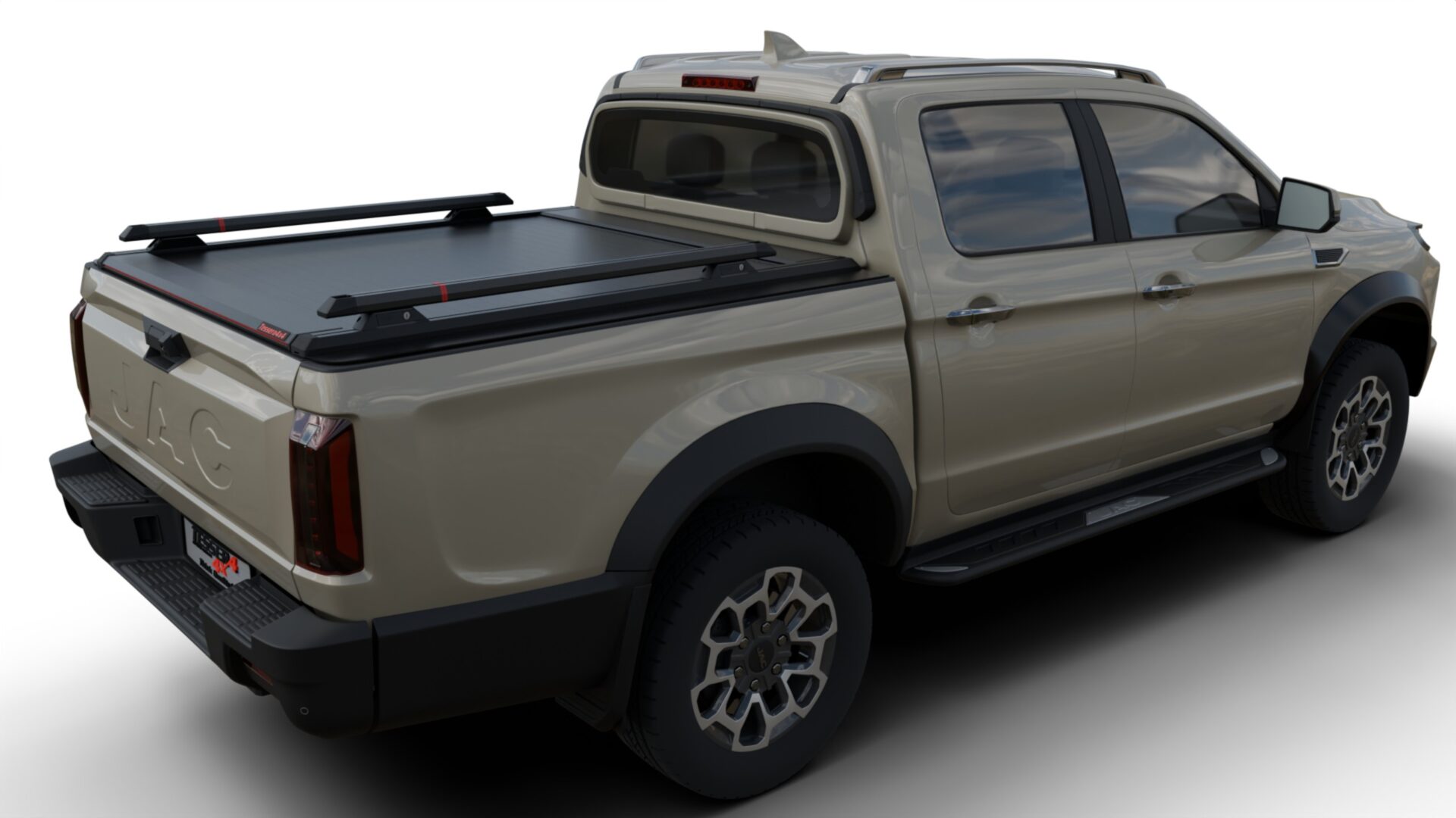 jac_t9_rear_right_koupastes_se Laderaumabdeckung Rollverdeck Tessera SE manuell für Jac T9 EV D/C TESS 1544 SE black matt