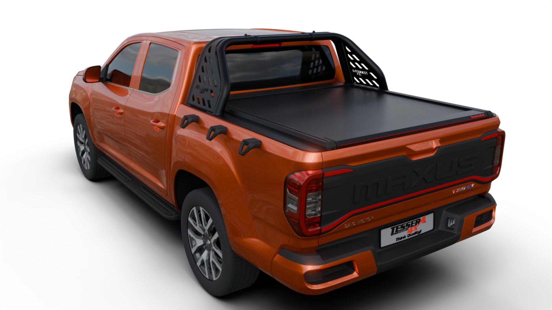 rear_right_407_army_se Laderaumabdeckung Rollverdeck Tessera SE manuell für Maxus T60 / T90 EV D/C TESS 1545 SE black matt