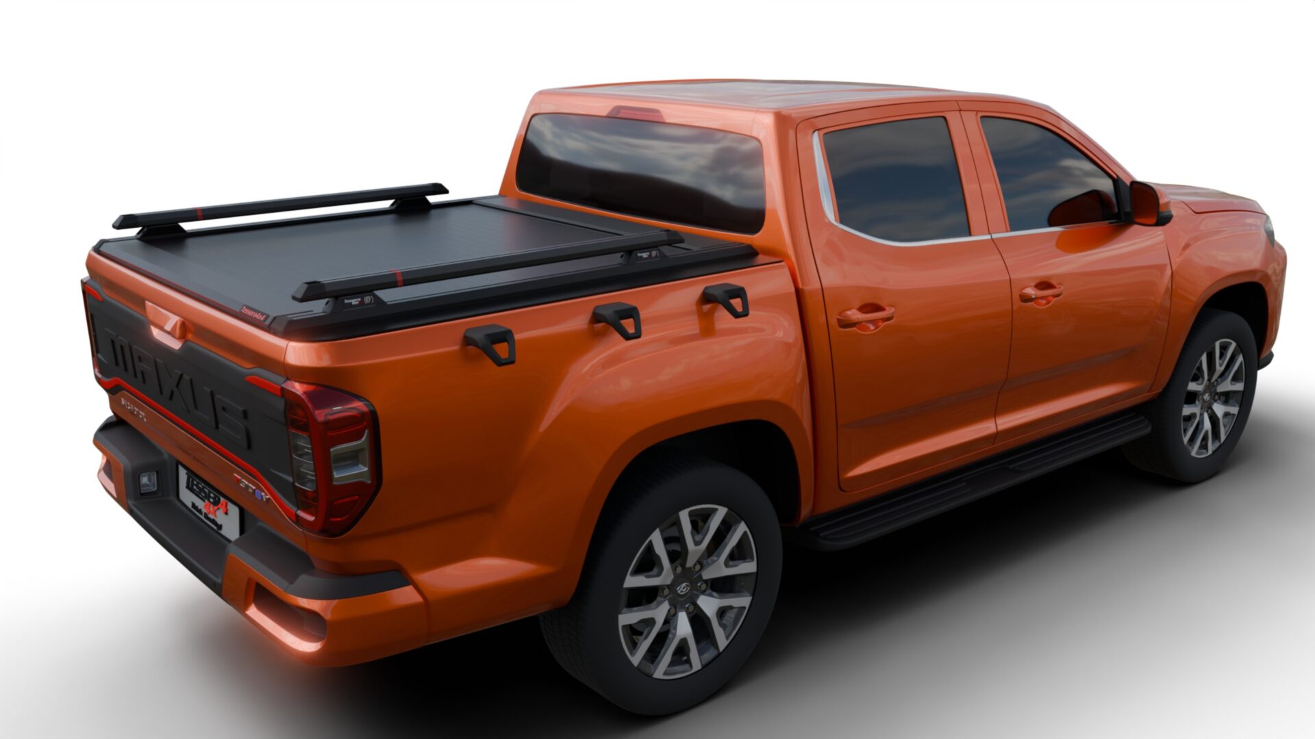 rear_right_bar_plas_se Laderaumabdeckung Rollverdeck Tessera SE manuell für Maxus T60 / T90 EV D/C TESS 1545 SE black matt