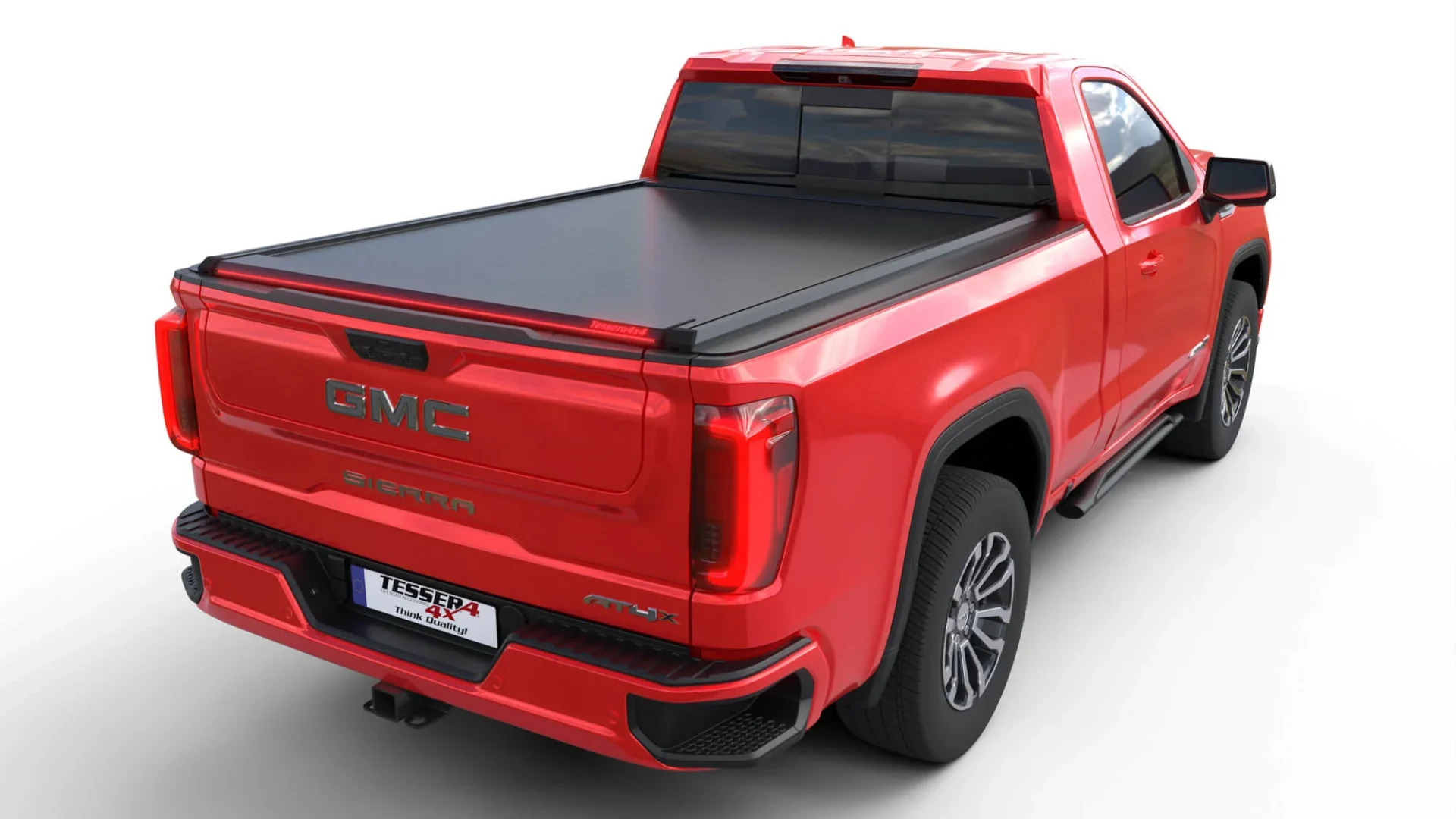 001 Tessera Roll+ Laderaumabdeckung Rollverdeck "Basic" manuell für GMC Sierra 1500 2014-2018 long bed 8´ feet TESS 1451 ROLL black matt