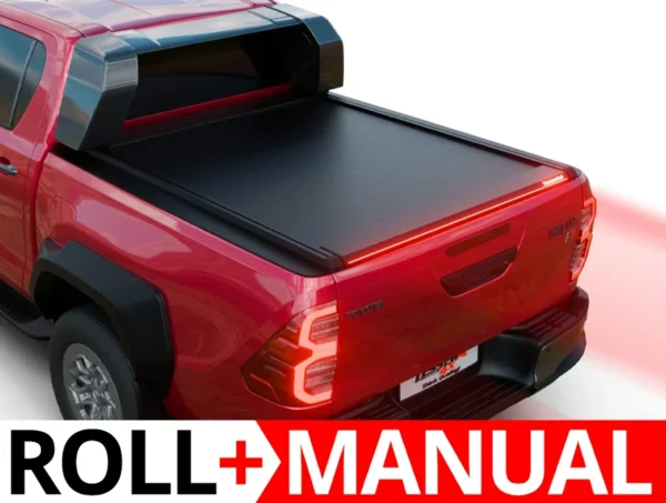 Tessera Roll+ Laderaumabdeckung Rollverdeck "Basic" für Toyota Hilux Revo GR II 2025+ mit OEM Überrollbügel, TESS 14162 ROLL