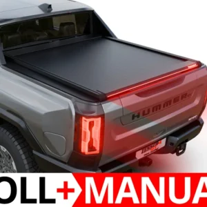 Tessera Roll+ Laderaumabdeckung Rollverdeck "Basic" manuell für GMC Hummer 2023+ crew cab 5' feet TESS 1456 ROLL black matt 