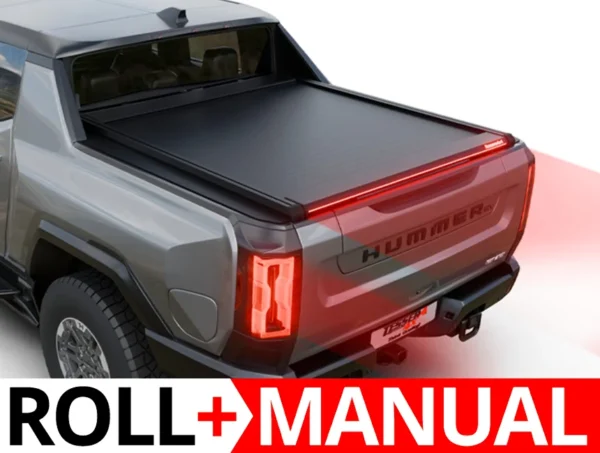 Tessera Roll+ Laderaumabdeckung Rollverdeck "Basic" manuell für GMC Hummer 2023+ crew cab 5' feet TESS 1456 ROLL black matt 