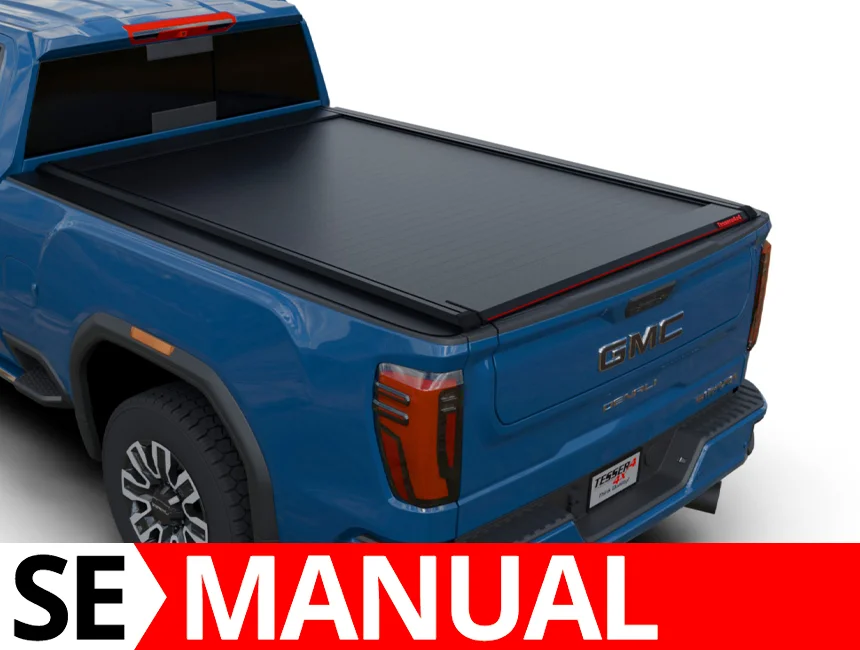 001SE Laderaumabdeckung Rollverdeck Tessera SE manuell für GMC Sierra 2500 / 3500 HD 2015-2019 standard bed 6.6' feet TESS 1547 SE black matt