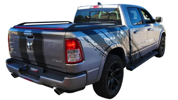 Tessera Roll+ Laderaumabdeckung Rollverdeck manuell "Basic" für Dodge RAM 1500 2009-2018 Long Bed 8' feet TESS 1453 ROLL black matt