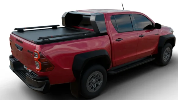 Laderaumabdeckung Rollverdeck Tessera SE manuell für Toyota Hilux Revo GR II 2025+ mit OEM Überrollbügel TESS 15162 SE black matt