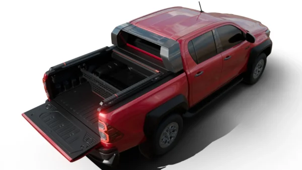 Laderaumabdeckung Rollverdeck Tessera SE manuell für Toyota Hilux Revo GR II 2025+ mit OEM Überrollbügel TESS 15162 SE black matt