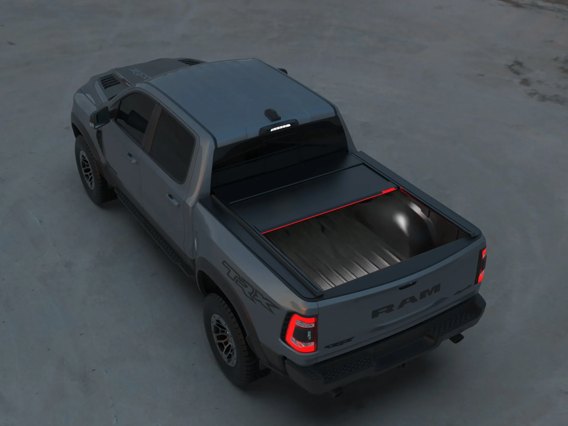 Laderaumabdeckung Tessera SE+ Dodge Ram 2019+ (1500 - 1500 TRX - 1500 CLASSIC) Short Bed (5.7 feet) 009 Laderaumabdeckung Rollverdeck Tessera SE+ manuell für Dodge RAM (1500, 1500 TRX & 1500 CLASSIC) 2019+ Short Bed 5.7 feet D/C TESS 1624 SE+ black matt
