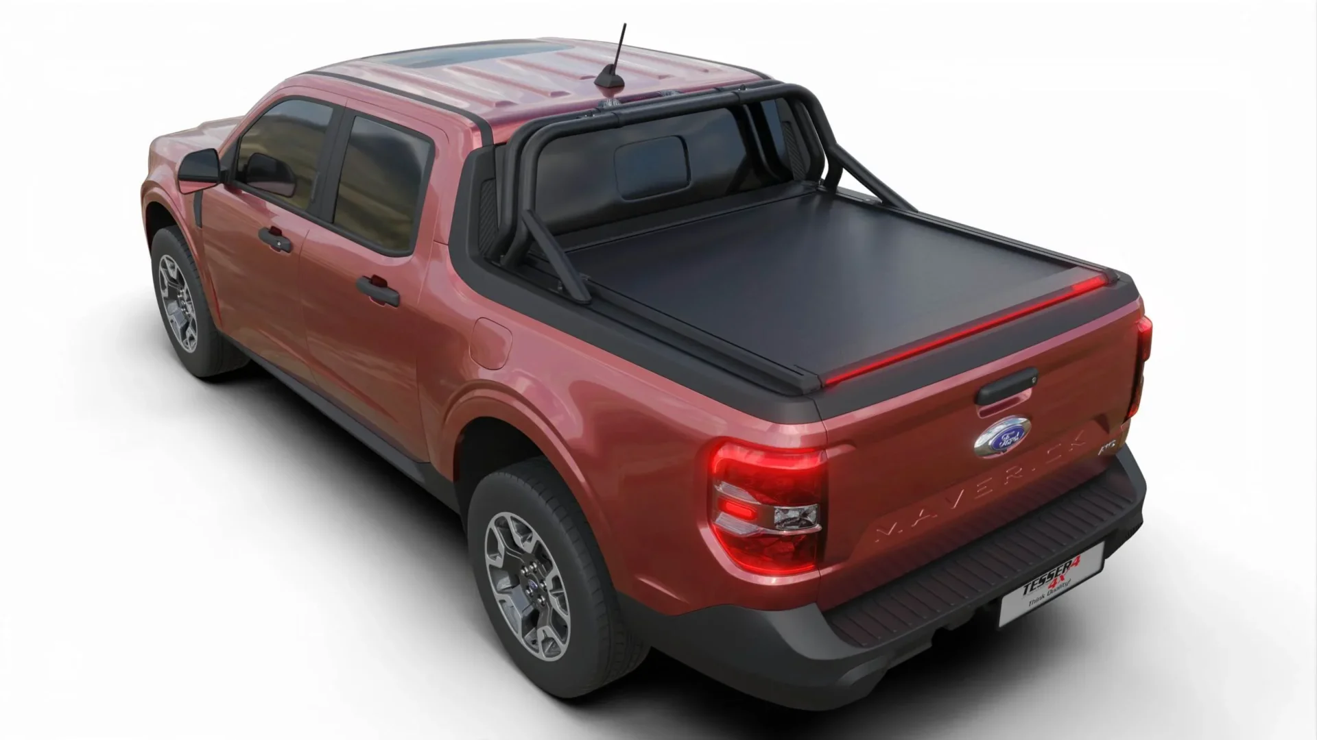 Laderaumabdeckung Tessera SE+ Ford Maverick 2022+ 004 Laderaumabdeckung Rollverdeck Tessera SE+ manuell für Ford Maverick 2022+ 4.5 feet TESS 1639 SE+ black matt