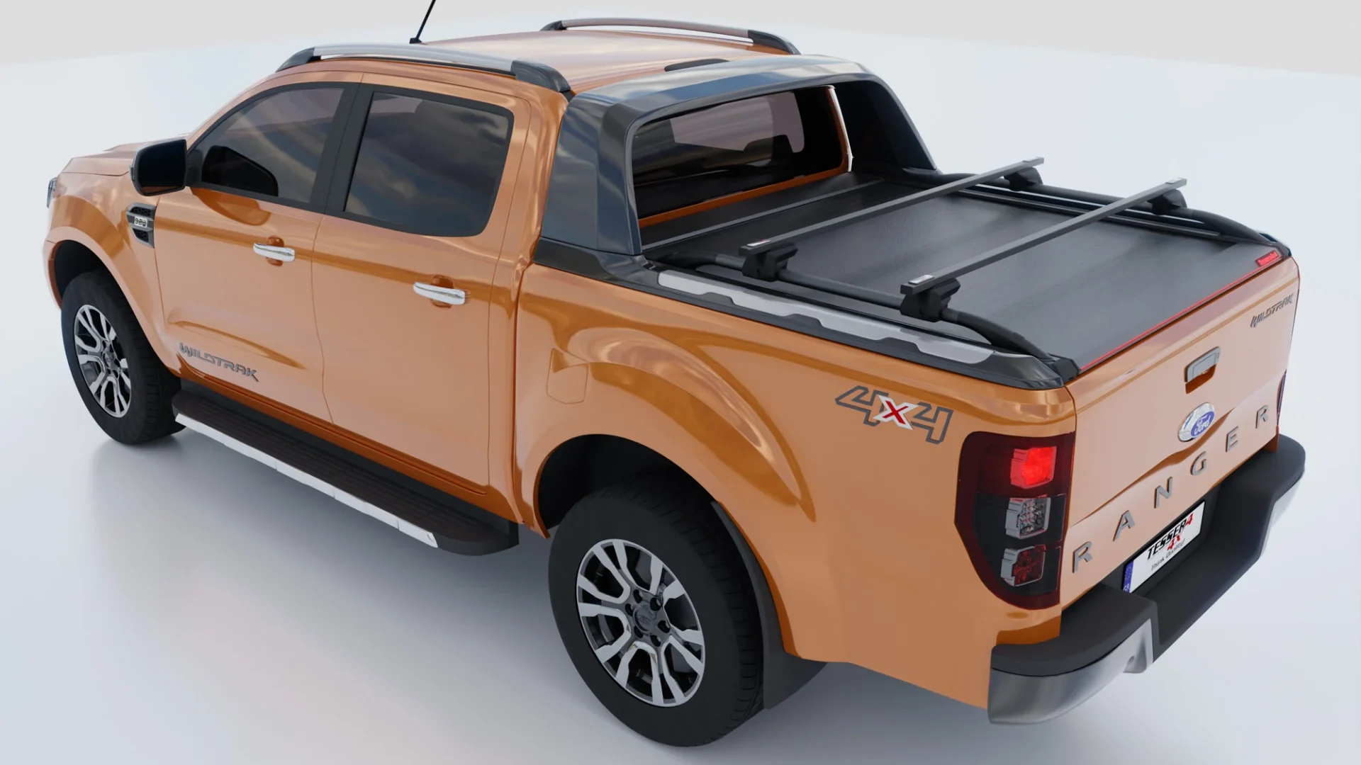 Laderaumabdeckung Tessera SE+ Ford Ranger 2012-2022 WILDTRAK 005 Laderaumabdeckung Rollverdeck Tessera SE+ manuell für Ford Ranger Wildtrak D/C ab 2012-2022 TESS 1608 SE+ black matt