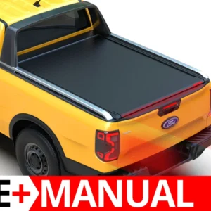 Laderaumabdeckung Rollverdeck Tessera SE+ manuell für FORD Ranger Wildtrak T6.2 P703 2023+ Extrakabine TESS 16090 SE+ black matt