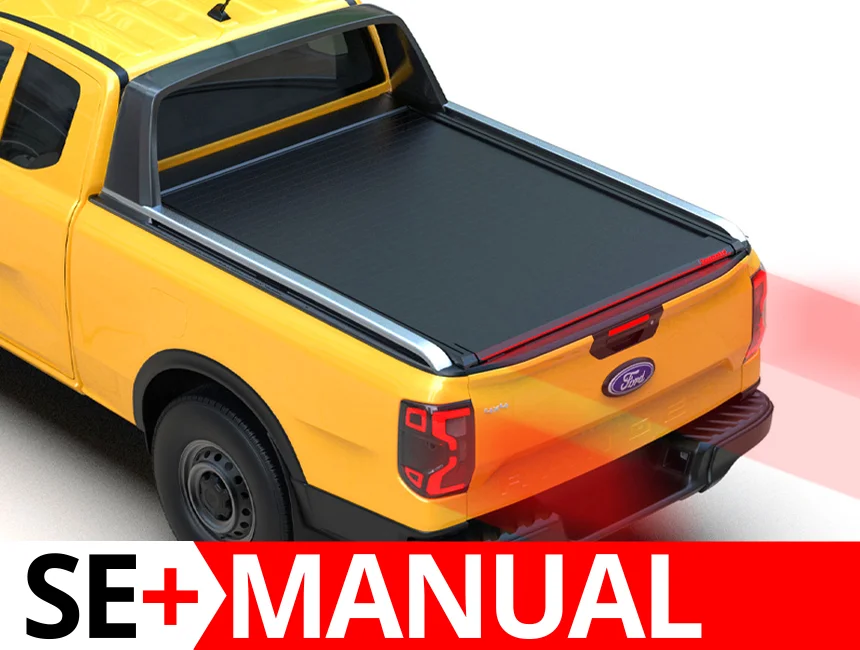 Laderaumabdeckung Tessera SE+ Ford Ranger (P703) 2023+ WILDTRAK PLATINUM RAPTOR 001 Laderaumabdeckung Rollverdeck Tessera SE+ manuell für FORD Ranger Wildtrak T6.2 P703 2023+ Extrakabine TESS 16090 SE+ black matt