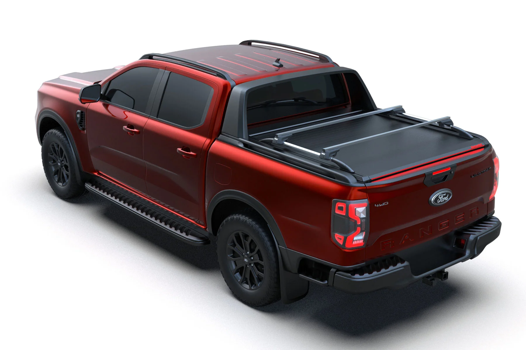 Laderaumabdeckung Tessera SE+ Ford Ranger (P703) 2023+ WILDTRAK PLATINUM RAPTOR 002 Laderaumabdeckung Rollverdeck Tessera SE+ manuell für FORD Ranger T6.2 P703 WILDTRAK / RAPTOR 2023+ TESS 16080 SE+ black matt
