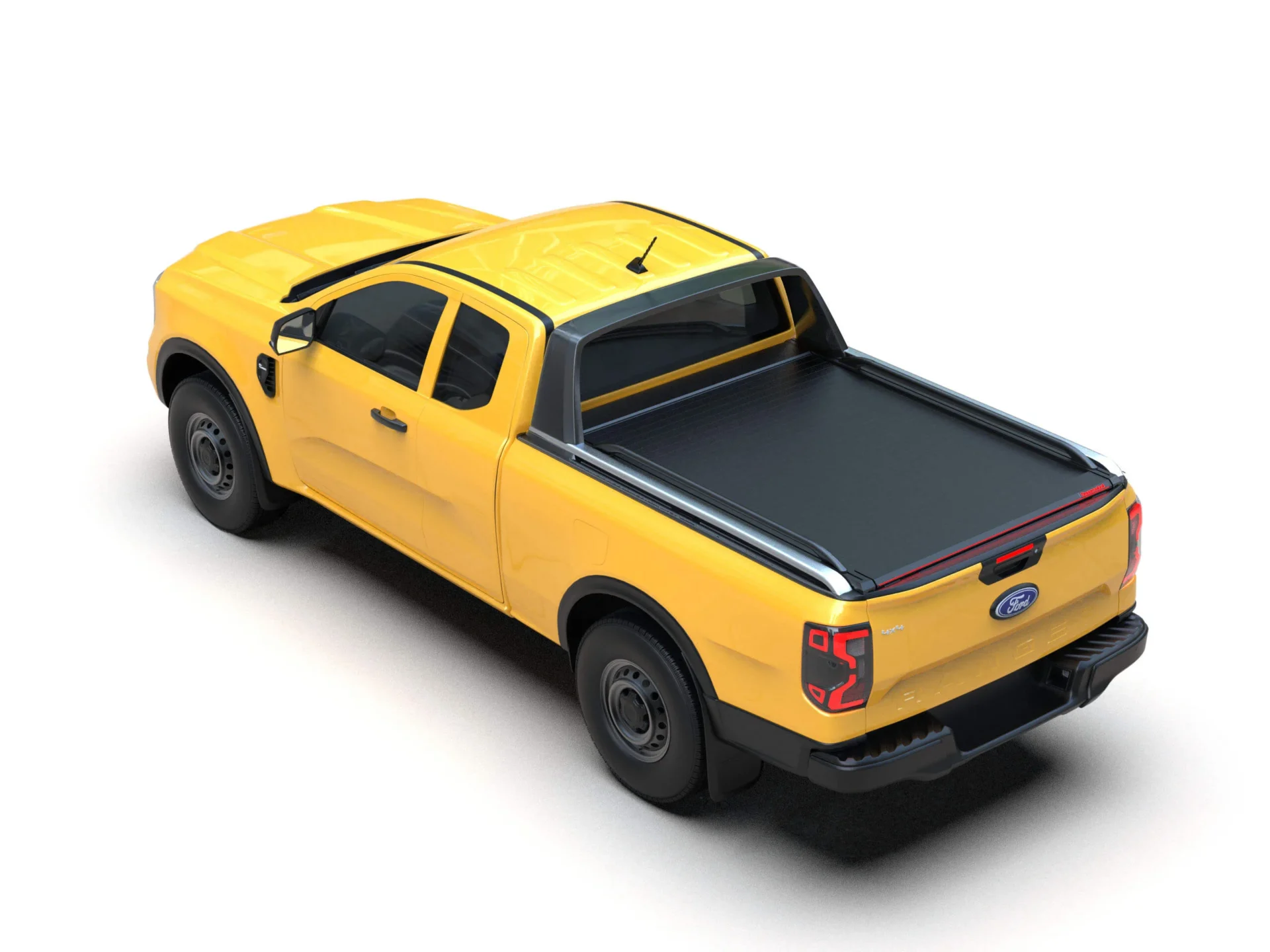 Laderaumabdeckung Tessera SE+ Ford Ranger (P703) 2023+ WILDTRAK PLATINUM RAPTOR 006 Laderaumabdeckung Rollverdeck Tessera SE+ manuell für FORD Ranger Wildtrak T6.2 P703 2023+ Extrakabine TESS 16090 SE+ black matt