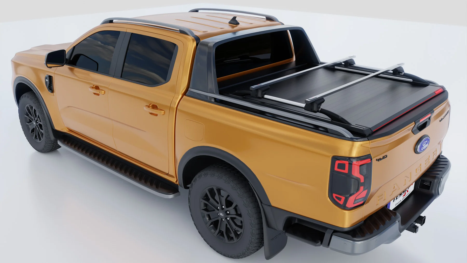 Laderaumabdeckung Tessera SE+ Ford Ranger (P703) 2023+ WILDTRAK PLATINUM RAPTOR 007 Laderaumabdeckung Rollverdeck Tessera SE+ manuell für FORD Ranger T6.2 P703 WILDTRAK / RAPTOR 2023+ TESS 16080 SE+ black matt
