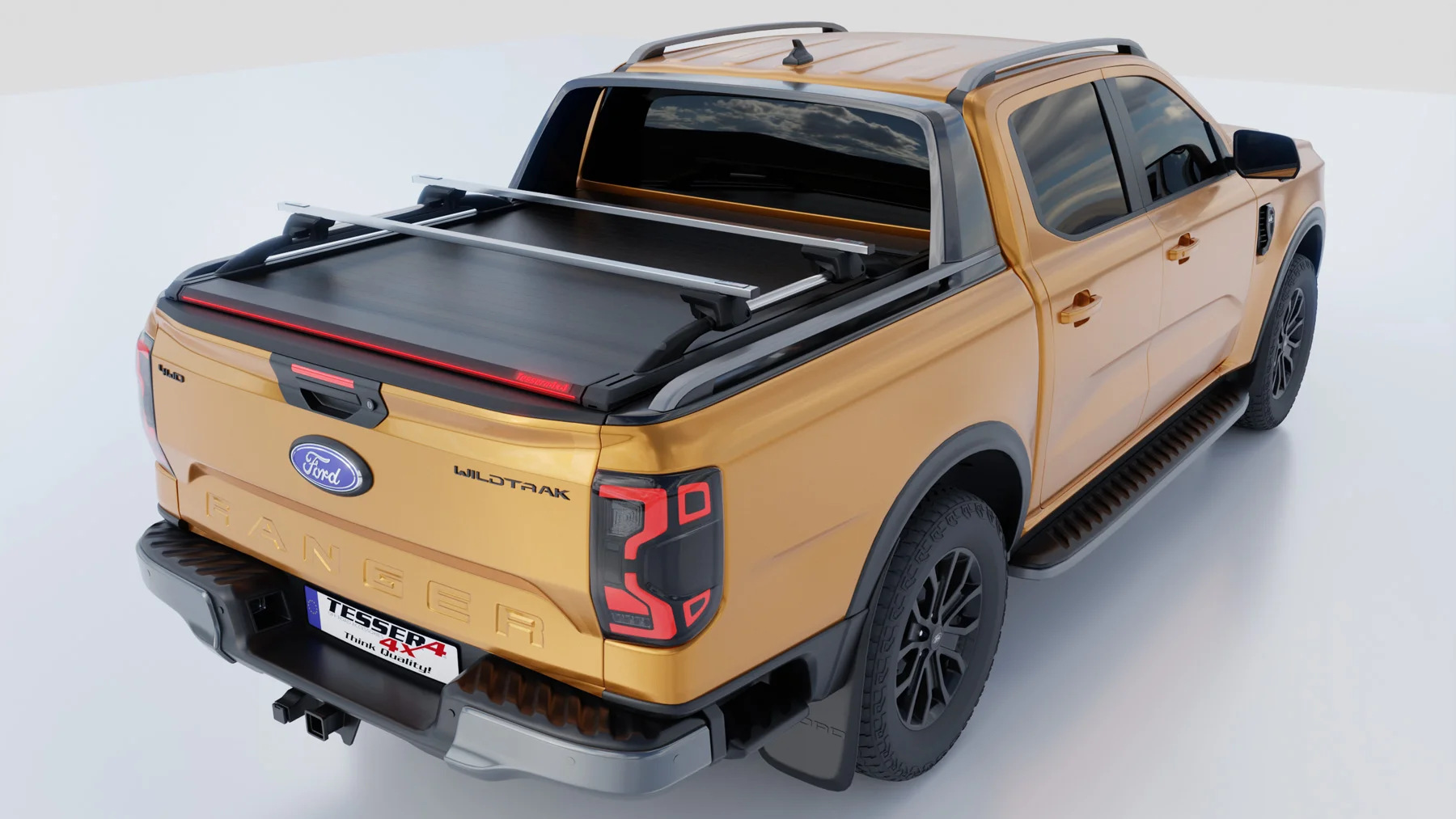 Laderaumabdeckung Tessera SE+ Ford Ranger (P703) 2023+ WILDTRAK PLATINUM RAPTOR 008 Laderaumabdeckung Rollverdeck Tessera SE+ manuell für FORD Ranger T6.2 P703 WILDTRAK / RAPTOR 2023+ TESS 16080 SE+ black matt