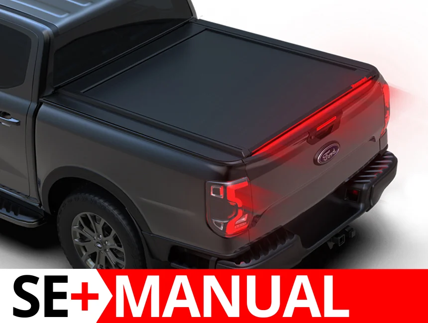 Laderaumabdeckung Tessera SE+ Ford Ranger (P703) 2023 XL XLT LIMITED MS-RT 001 Laderaumabdeckung Rollverdeck Tessera SE+ manuell für Ford Ranger T6.2 (P703) 2023+ D/C TESS 16060 SE+ black matt