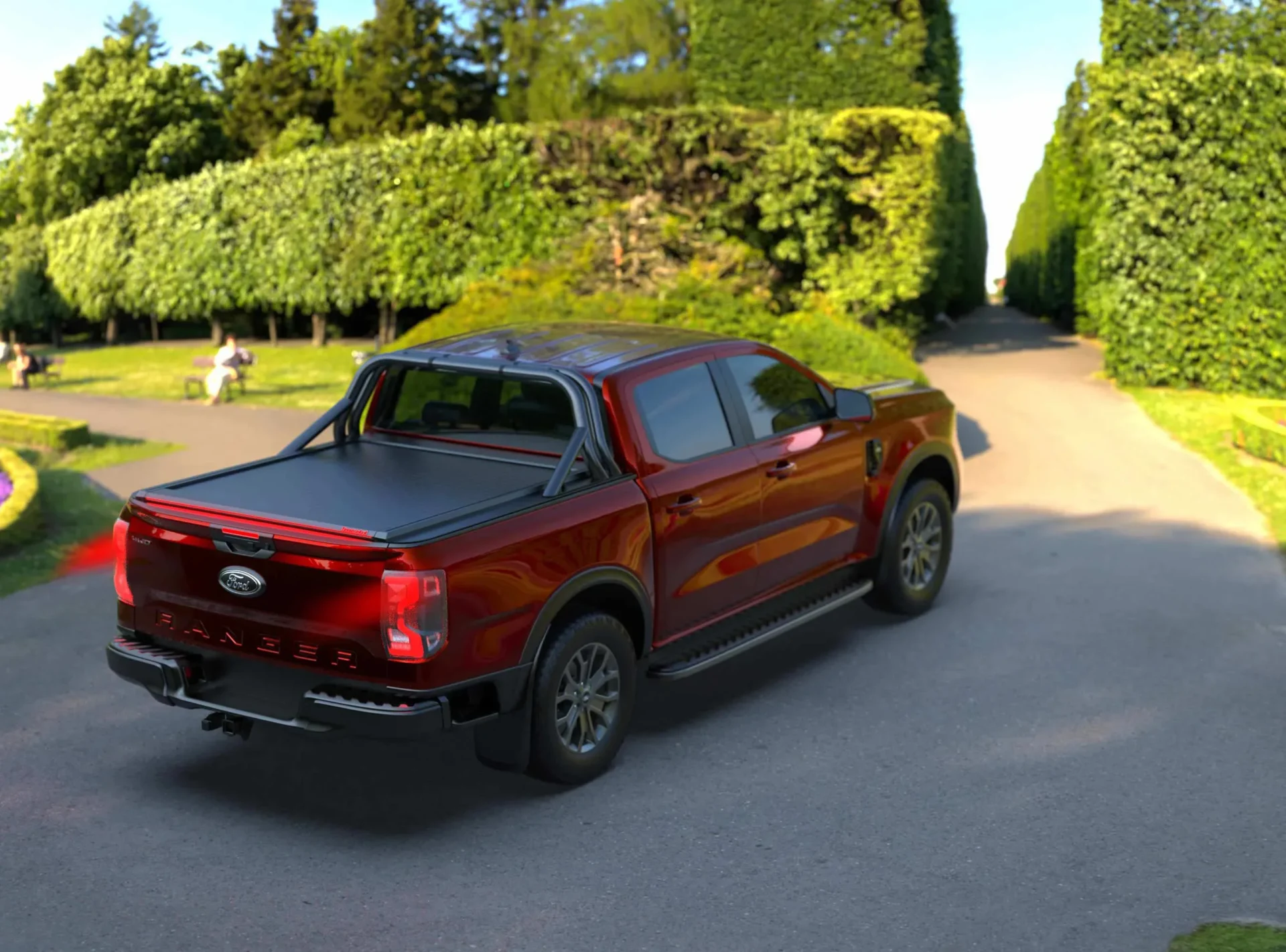 Laderaumabdeckung Tessera SE+ Ford Ranger (P703) 2023 XL XLT LIMITED MS-RT 003 Laderaumabdeckung Rollverdeck Tessera SE+ manuell für Ford Ranger T6.2 (P703) 2023+ D/C TESS 16060 SE+ black matt