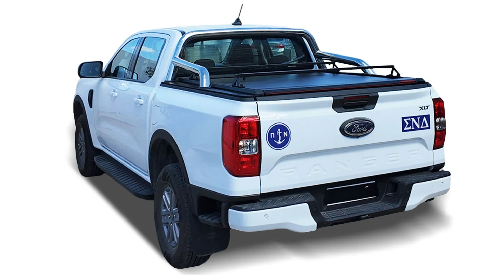 Laderaumabdeckung Tessera SE+ Ford Ranger (P703) 2023+ XLT SPORT 002 Laderaumabdeckung Rollverdeck Tessera SE+ manuell für FORD Ranger T6.2 P703 2023+ mit OEM Überrollbügel D/C TESS 16060 SE+ black matt