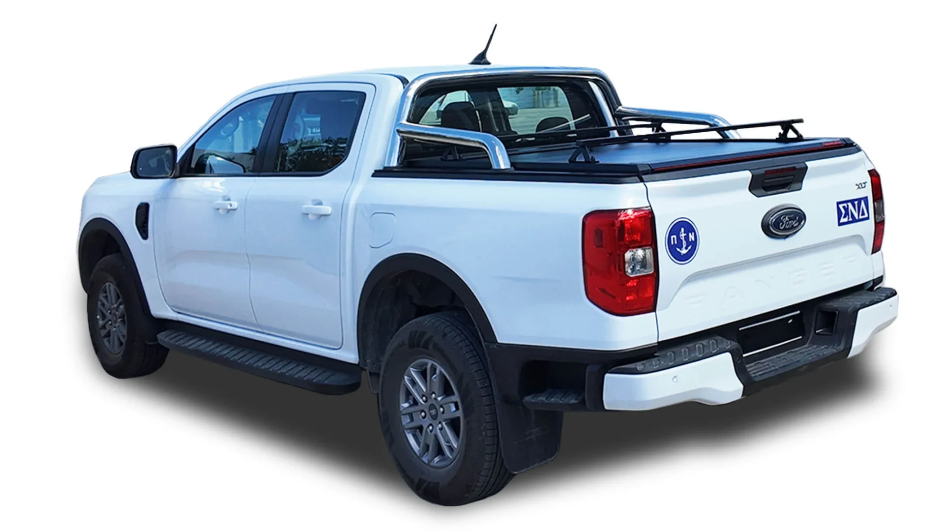 Laderaumabdeckung Tessera SE+ Ford Ranger (P703) 2023+ XLT SPORT 003 Laderaumabdeckung Rollverdeck Tessera SE+ manuell für FORD Ranger T6.2 P703 2023+ mit OEM Überrollbügel D/C TESS 16060 SE+ black matt
