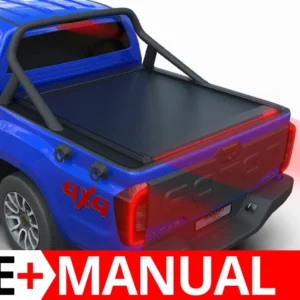 Laderaumabdeckung Rollverdeck Tessera SE+ manuell für Foton Tunland G7 2019+ mit OEM Rollbar TESS 16401 SE+ black matt