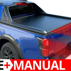 Laderaumabdeckung Rollverdeck Tessera SE+ manuell für ISUZU D-Max 2021-2024 & 2025+ D/C mit OEM Rollbar (Vorgängerversion) TESS 160411 SE+ black matt