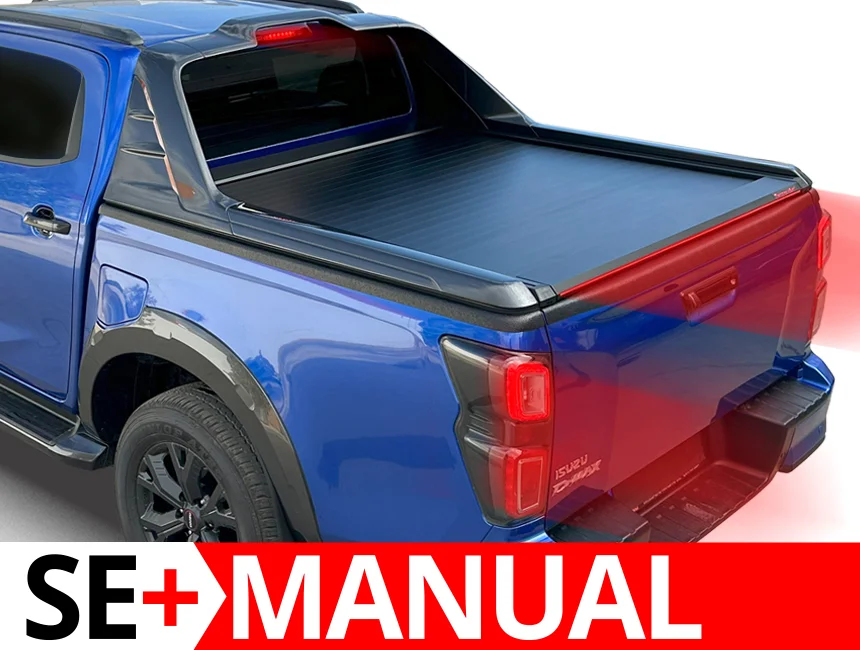 Laderaumabdeckung Rollverdeck Tessera SE+ manuell für ISUZU D-Max 2021-2024 & 2025+ D/C mit OEM Rollbar (Vorgängerversion) TESS 160411 SE+ black matt